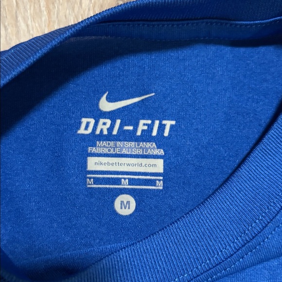 Boys Medium Nike Dri-FIT royal blue and gray camo shorts a tank set - Picture 4 of 11